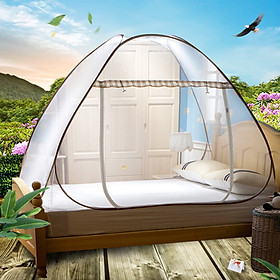 Arctic velvet Bejirog mosquito net free installation folding wire nets encryption simple installation 1.2 m bed