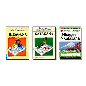 Bộ sách Luyện tập viết chữ Hiragana và Katakana căn bản. Hộp Flash Cards - HIRAGANA & KATAKANA (200 Thẻ + 1 CD)