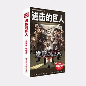 Postcard Attack On Titan hộp ảnh bộ ảnh có ảnh dán sticker lomo bưu thiếp tặng ảnh thiết kế Vcone