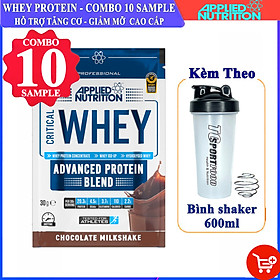 Combo Gói Sample dùng thử Sữa tăng cơ giảm mỡ Critical Whey của APPLIED