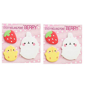Giấy ghi chú note phân trang Molang & Piu Piu