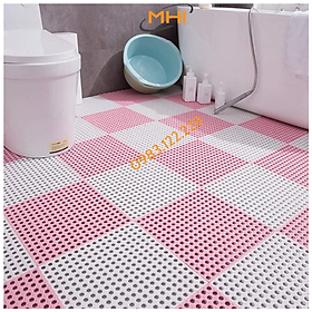 Tấm lót sàn nhà vệ sinh MHI. Vỉ nhựa lót sàn chống trơn Trải Sàn Nhà Tắm/Vệ Sinh/Nhà Bếp