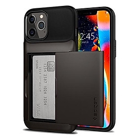 Ốp lưng dành cho iPhone 12/12 Pro Spigen Slim Armor Wallet - hàng chính hãng