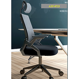 Siêu Phẩm Độc Quyền Ghế Văn Phòng Thông Minh Tay Cất Gọn AZP FURNITURE Ergonomic AZP-98723 ĐEN Style Đương Đại