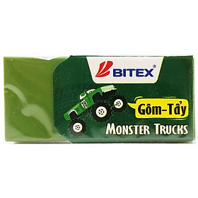 Gôm Monster Truck - Smart Kids ER18 - Màu Xanh Lá