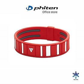 Vòng tay Phiten rakuwa bracelet metax extreme stripe TG791025/TG791026/TG791125/TG791126 - Đỏ/trắng