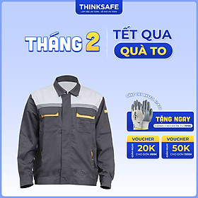 Mua Quần áo bảo hộ lao động Thinksafe PR04  trang phục lao động kỹ sư công nhân có túi hộp thoải mái thoáng mát thấm hút mồ hôi