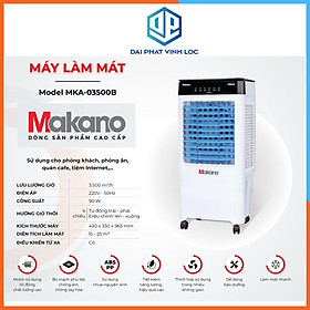 Mua Máy Làm Mát/Quạt Hơi Nước Điều Hòa Không Khí Makano MKA-03500B- Lưu Lượng Gió 3.500m3/h - Công Suất 90W - Bảo Hành 1 Năm