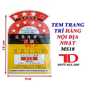 Tem trang trí máy lạnh, máy giặt, tủ lạnh nội địa Nhật