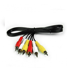 Mua Cáp AV RCA dây AV 6 đầu hoa sen dài 1 5m