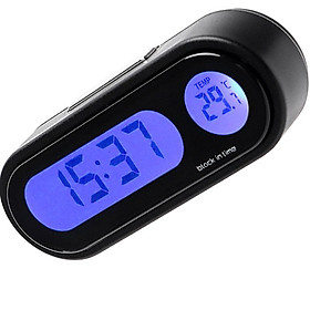 Mua Đồng hồ điện tử mini trên ô tô  xe bus  xe khách đa năng hiển thị giờ  ngày tháng năm  nhiệt độ rõ ràng ( TẶNG KÈM 02 NÚT KẸP ĐA NĂNG NGẪU NHIÊN )