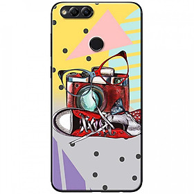 Ốp lưng dành cho Honor 7X mẫu Máy ảnh giày mắt kính