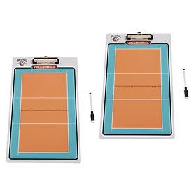 2 Pack Portable Volleyball Coaches Board Clipboard   Coaching Writing Boards, Training Equipment