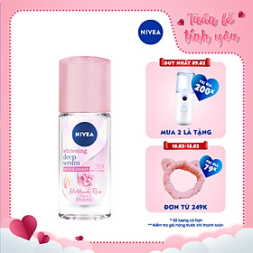 Lăn Ngăn Mùi Nivea Serum Trắng Mịn Hương Hoa Hồng Hokkaido (40ml) 85301