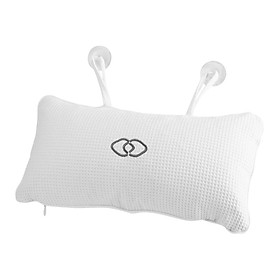 Bath Cushion Anti-slip Bathtub Pillow Spa Head Neck Rest Relax Suction Cups