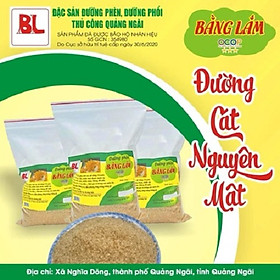 Đường vàng Quảng Ngãi 500g, đường cát vàng kết tinh tự nhiên từ mật mía 100%, sản xuất gia truyền, không tẩy