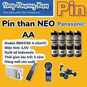 1 hộp 10 vỉ pin tiểu AA đen NEO Panasonic R6NT/4SB (Hàng chính hãng)