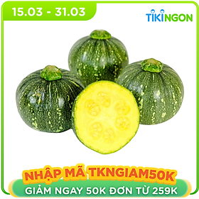 Bí Nhật- 1Kg - Màu xanh lục, quả tròn, thịt dày và ngọt