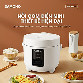 Mua Nồi cơm điện SAMONO SW-DF01 dung tích 1.2L cho gia đình nhỏ 3 đến 5 người - Hàng chính hãng