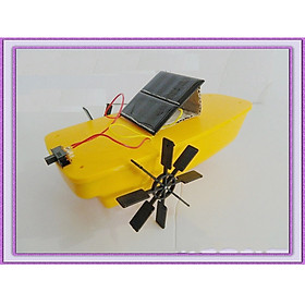 Pin năng lượng mặt trời lắp mô hình mái chèo chạy nước