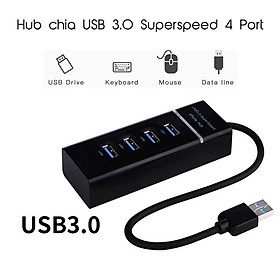 Hub chia 4 cổng USB, usb Hub tốc độ 3.0 - Hàng chính hãng HUB USB