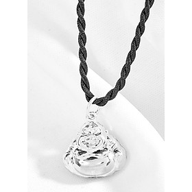 Mặt dây chuyền phật di lặc bạc Ngọc Quý Gemstones