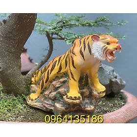 Mua Tượng tiểu cảnh hổ h26cm gốm sứ Bát Tràng