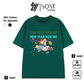 Áo Thun Unisex Nam Nữ Form Rộng NEW YEAR NEW ME