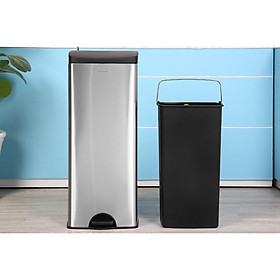 Mua Thùng Rác Fitis Premium - Vuông đạp cao - Inox mờ SPL1-901