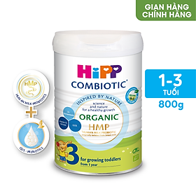 Sữa bột công thức HiPP 3 Organic Combiotic 800g