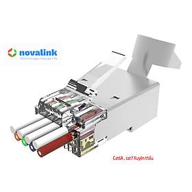 Mua Đầu bấm mạng cat6A  cat7 Xuyên thấu novalink CC-01-00195 dòng cao cấp