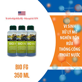 Vi Sinh Xử Lý Dầu Mỡ, Bẫy Dầu Mỡ - BIO FG - Chai 350 ml