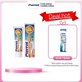 [ Tặng cạo lưỡi ] Kem đánh răng chắc khỏe nướu Pierrot 75ml