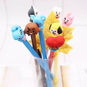 Bút BT21 bộ 8 bút idol BTS bút gel dễ thương