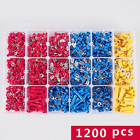 1200x Brass  Terminals Connector Wire Terminal Kit for Workshop Home