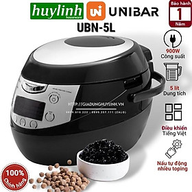 Hàng Chính Hãng Nồi Nấu Trân Châu Tự Động Uni Unibar UBN-5L Đa Năng Tiện