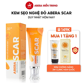 Kem Liền Sẹo Nghệ Đỏ Abera Scar 20gram - Làm Mờ Sẹo, Liền Sẹo Lồi, Sẹo Lõm, Sẹo Rỗ, Sẹo Sau Tai Nạn Nhanh Chóng