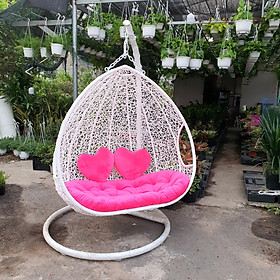 Mua Ghế xích đu đôi - NAVICOM (Nệm màu hồng)