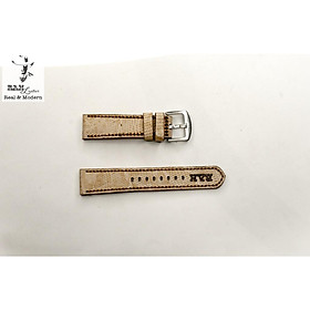 Dây đồng hồ da bò 18mm handmade bền chắc cao cấp RAM Leather - tặng khóa chốt và cây thay dây