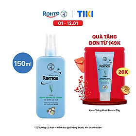 Xịt chống muỗi Rohto Mentholatum Remos Hương Sả Chanh 150ml