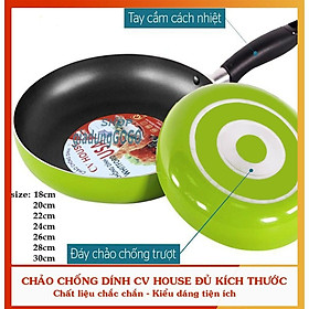 Mua Chảo chống dính hợp kim nhôm CV HOUSE đủ cỡ 20cm đến 30cm
