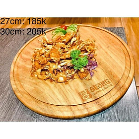 Mua Đế tròn gỗ gõ đỏ nguyên khối