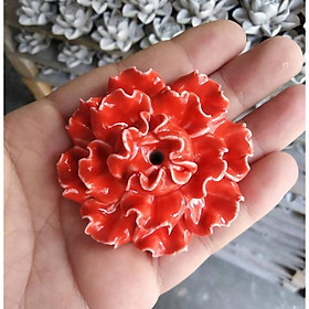 Đĩa cắm nhang hương hoa gốm đốt trầm dễ thương (size mini)