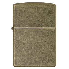 Bật lửa Zippo Antique Brass - Dòng Đồng Giả Cổ Chính Hãng Mỹ, Vỏ Đồng Thau Bền Bỉ, Phong Cách Retro Bụi Bặm