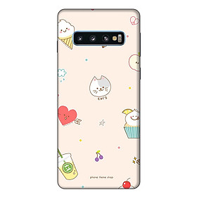 Ốp lưng điện thoại Samsung S10 Mèo Con