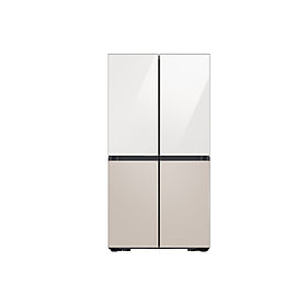 Tủ Lạnh Bespoke 4 Cửa Samsung với Beverage Center màu Trắng/Be 648L- Hàng chính hãng