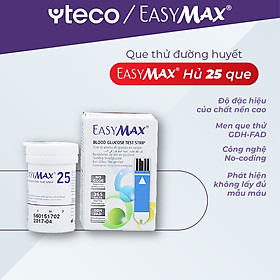 Que thử đường huyết EasyMax Hộp 25 que