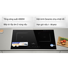 Mua Bếp Âm Từ Đôi Inverter Bluestone ICB-6833 (4000W) - Hàng chính hãng