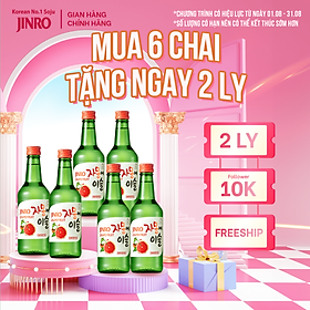 [CHÍNH HÃNG] Soju Hàn Quốc JINRO VỊ BƯỞI 360ml - Combo 6 chai