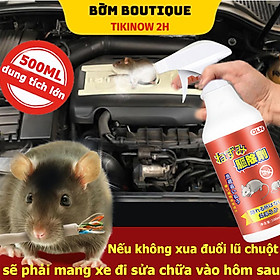 Bình xịt đuổi chuột 500ml từ các tinh dầu thiên nhiên xua đuổi, ngăn chặn chuột cắn phá, phóng uế